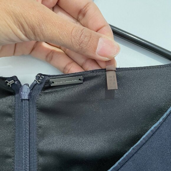 Elie Tahari Dark Blue Office Dress Size US 0 - Picture 4 of 9